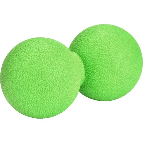 Kleiner grüner Yogaball zur Schmerzlinderung und Triggerpunktbehandlung, ideal für Muskelmassage und Entspannung. (1/5)