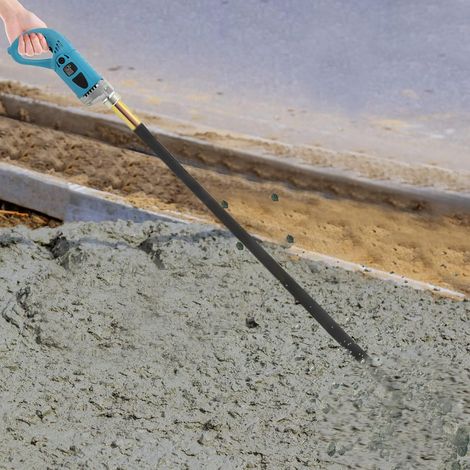Vibrateur à béton, 1300 W bétonnière, vibrateur pour ciment, vibrateur pour carrelage, avec tuyau, tuyau de 1,5 m (1/5)