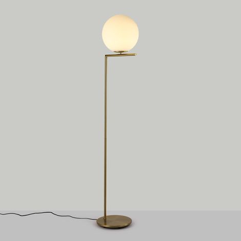 Lampadaire boule en verre "Anni 300" - E27 - Ø 30cm (1/5)
