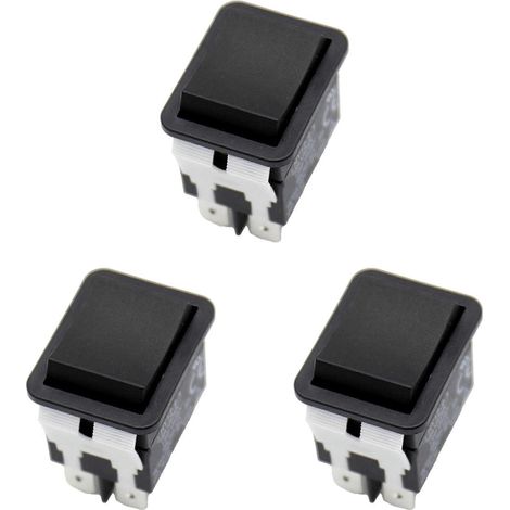 Interrupteur à bascule 3X, HY12-9-3, interrupteur à bascule électrique industriel 6 broches, bouton-poussoir 125 V/250 V (1/5)