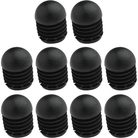 Embouts de pieds de chaise Lot de 10 Plastique noir antidérapant Protection du sol et réduction des risques de glissement (1/4)