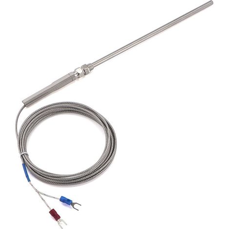 Sonde sensore termocoppia, regolatore di temperatura, sensore termocoppia tipo K ad alta temperatura (3 m)