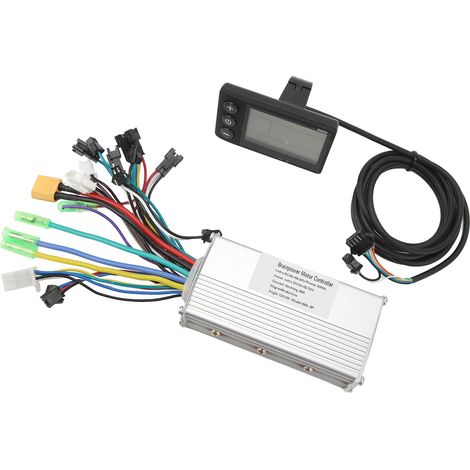 Kit de conversion pour vélo électrique : contrôleur 36 V/48 V/60 V, 500 W, 28 A, sans balais, 3 modes, écran LCD 866. (1/5)