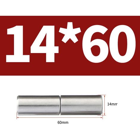 Charnière de porte ronde à souder en acier inoxydable 304 A2 (14 x 60 mm - 1 jeu) pour porte de placard industrielle, robuste et durable. (1/5)