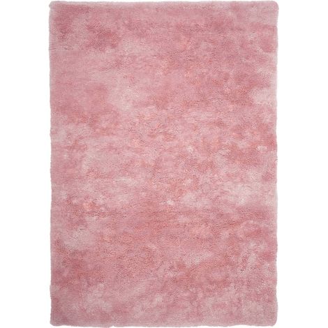 Tapis shaggy rose uni doux et épais pour intérieur - 110 x 60 cm (1/3)