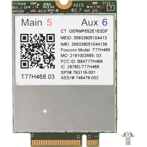 Carte réseau sans fil 4G LTE pour HP LT4211, module WWAN M.2, référence 793116-001 T77H468