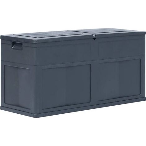 Coffre de rangement jardin plastique noir Cedar (1/3)