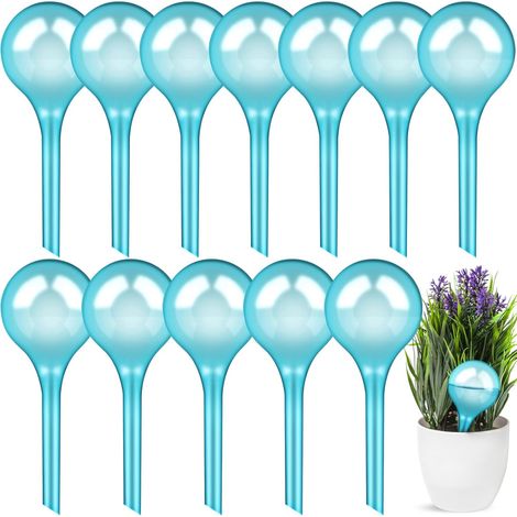 12 Pièces Boules D'Irrigation pour Plantes, 70ml Arrosage Goutte à Goutte Automatique, Distributeur Eau Plante, Système d'Arrosage pour Les Plantes D'intérieur et D'extérieur (13x5cm) (1/5)