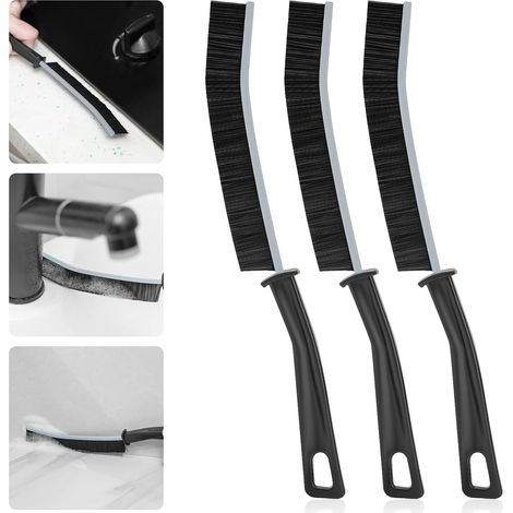 Hartborsten Eckenreinigungsbürste,Fugendüse Reinigungsbürste -Hochwertige Bürste für Spaltenreinigung und Fugenreinigung, ideal für gründliche Reinigung/3 Stücke (1/5)