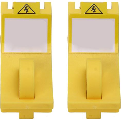 Set aus 2 Mini-Sicherheitsleistungsschaltern aus hochfestem Nylon. (1/5)