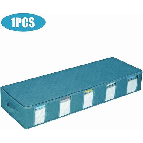 Sac de rangement sous le lit, boîte à vêtements, organisateur sous le lit, conteneur à vêtements-1Pcs-Blue (1/2)
