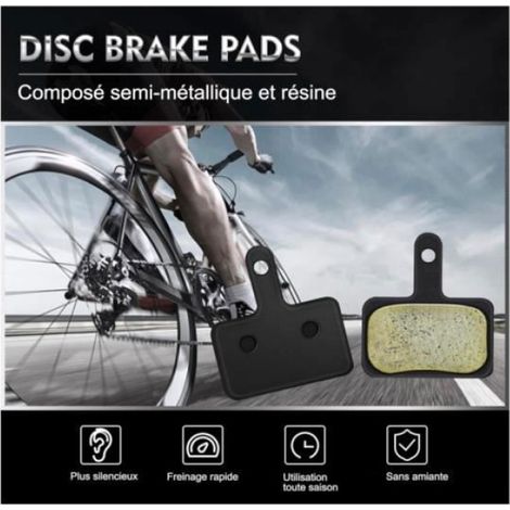 Plaquette de frein vélo - 4 pièces, B01S haute performance compatible Deo/TRP/Tekt disque frein - Modèle B01S Étiquette (1/4)