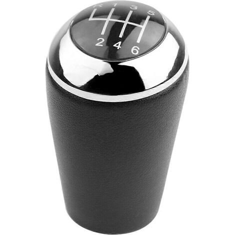Pommeau de levier de vitesses 6 rapports pour BMW Série 3 CX-7 MX-5 (2003-2017) - Revêtement en similicuir (1/5)