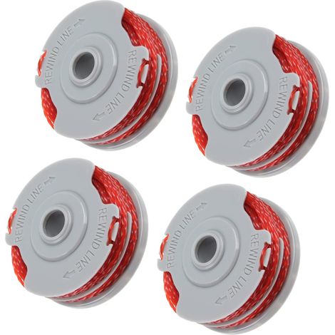 Packung mit 4 Spulen à 10 m Schneidfaden, Ersatzspule für Fadentrimmer, Nylonfaden, kompatibel mit allen Freischneidern, langlebiger Schneidfaden (4er-Pack) (1/5)