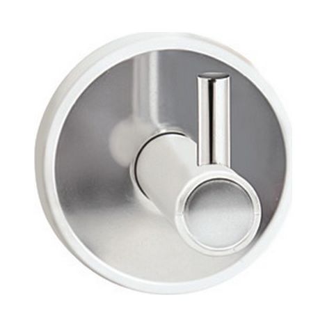 Appendino singolo in acciaio inox e dettagli in abs bianco NICO-B kamalu