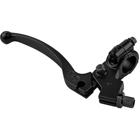 Levier d'embrayage pliable CYWVYNYT pour Dirt Pit Bike 50CC - 125CC, Aluminium Anodisé, Noir, 7/8" (22 mm), Perche Réglable (1/4)