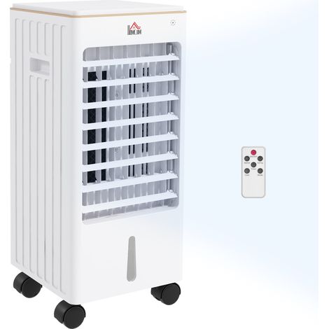 Refroidisseur d'air mobile humidificateur, 3 modes, minuterie blanc