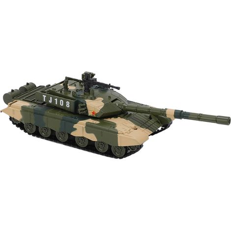 Modèle réduit de char de combat à friction en alliage, avec lumières et sons, pour les passionnés de l'armée. (1/5)
