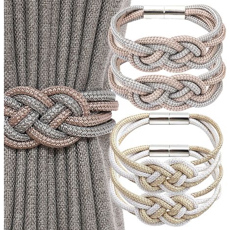 Rideaux magnétiques pour la décoration intérieure, lot de 4, pour la maison et la chambre (1/5)