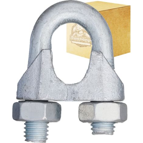 Abrazadera para cable de acero DIN741 galvanizado M6.5 1 unidad.