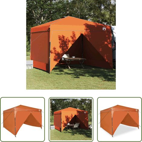 vidaXL Tente pop-up - Tente à abri Orange 290 x 290 x 251 cm tissu (1/5)