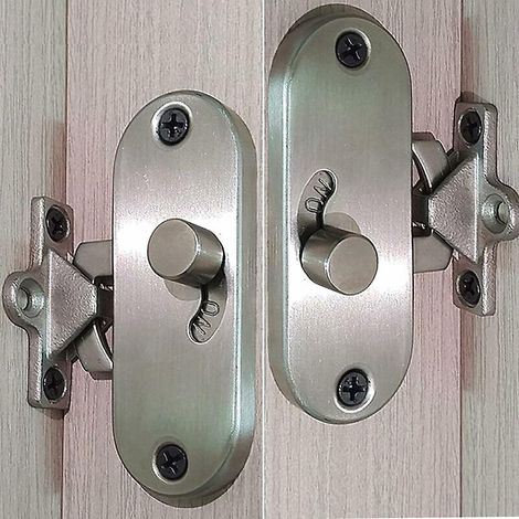 coffret De Forets Pour Perceuse Serrure De Porte Coulissante Porte Mobile  90 Degrs, Boucle  Angle Droit, Serrure De Confidentialit, Serrure De Po