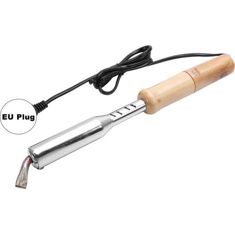 Fer à souder électrique 220 V, 150 W, pistolet à souder avec pointe burineuse et poignée en bois Mini station de soudage (150 W). (1/4)