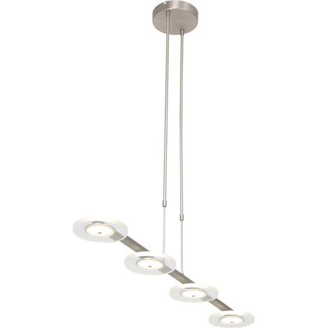 Hängeleuchte Deckenlampe LED Pendellampe Dimmer L 120 cm Silber Küchenlampe (1/5)