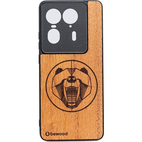 Bewood Holzhülle für Motorola Edge 50 Ultra MERBAU BEAR (1/2)