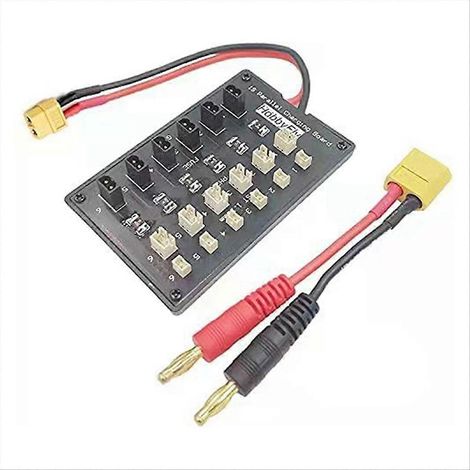 2er-Pack Parallel-Ladeplatinen für 1S-6-Serien-Akkus, Mehrfachladezubehör für Drohnen und RC-Modelle, Stromverteiler (1/5)