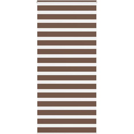 Doppelrollo Braun 115x200 cm Stoffbreite 110,9 cm Polyester