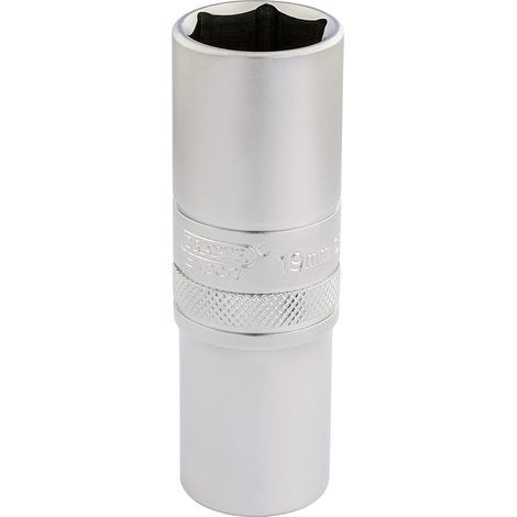 Draper 19mm Deep Socket 1/2" Square Drive Micro Satin Chrome, Metric, Part Number 16651 (1/5)
