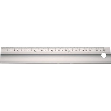 TECWERK Lineal L.300mm Alu.m.Griffmulde Q.50x5mm TECWERK