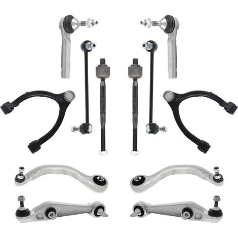 KIT BRACCIO OSCILLANTE 12 PEZZI COMPATIBILE CON TESLA MODEL 3 (5YJ3) EV / Kit Sospensione Completo OE/OEM / Bracci Oscillanti + Testine Sterzo / Sostituzione Diretta OEM