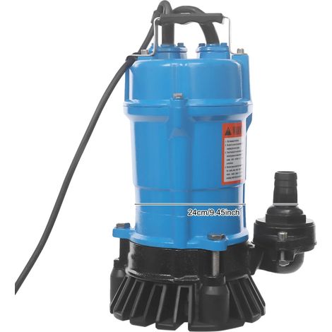 Pompe submersible, débit élevé, construction durable, 550W Bleu (1/2)