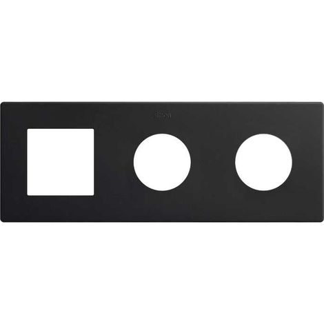SIMON 270  Cornice estetica minima 3 elementi 2 tasselli + modulo nero opaco 27193630-098