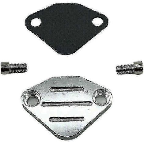 Plaque d'obturation pour vanne EGR, papillon des gaz TBI, pour GMC Chevy C3500 C1500 C2500, argent (1/4)