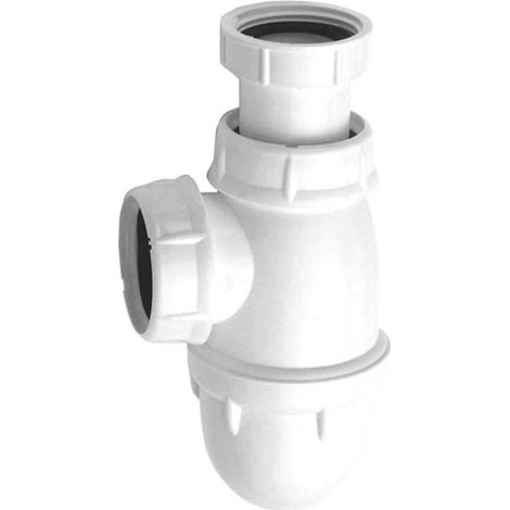 Nicoll – Siphon de lavabo réglable Ø40 mm – Garde eau 50 mm – Sortie joint conique – Ecrous ergonomiques pour montage rapide