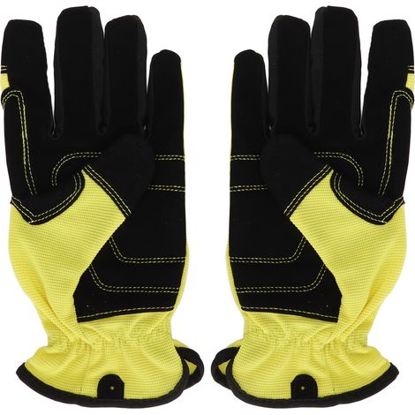 1 Paire de Gants de Jardinage Anti-Piqure Respirants Résistants à l'Usure Jaune Taille XL (1/5)