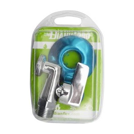 RUBINETTO LAVATRICE A SFERA PESANTE IN OTTONE CROMATO BLISTER Misura: 1/2" x 3/4"