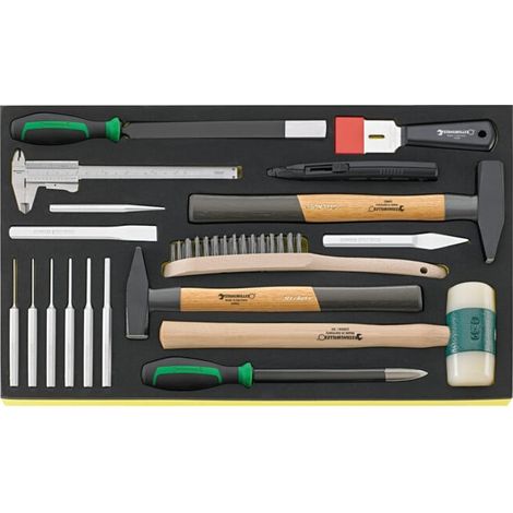 TCS 102-108/10956/10960/18 Marteaux, burins etc. en plateau TCS 13-teilig, 3653 g (1/2)