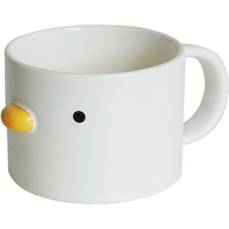 Mug à café poussin rigolo, mug canard émaillé fait main, tasse à expresso en céramique sans danger, jolie tasse à thé de 20 cl (1/5)