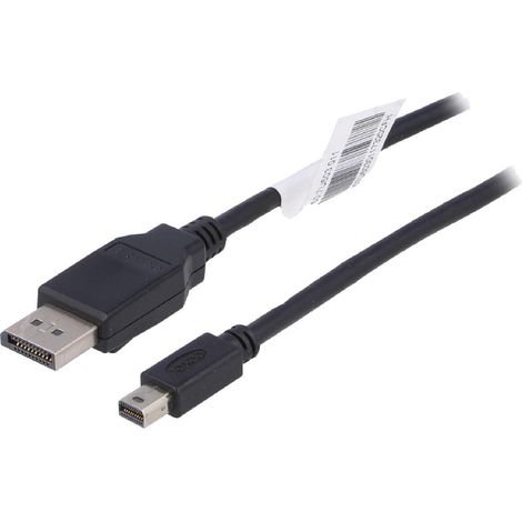 Cable DisplayPort 1.1a male 1.8m noir