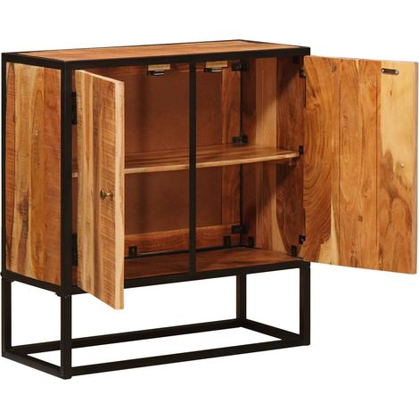 Buffet Beta Naturel 70 x 30 x 75 cm Bois d'Acacia Massif (1/5)