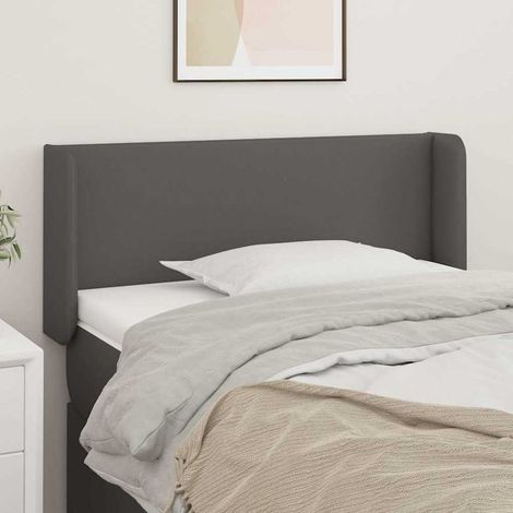 vidaXL Cabecero de cuero sintético gris 103x16x78/88 cm (1/5)