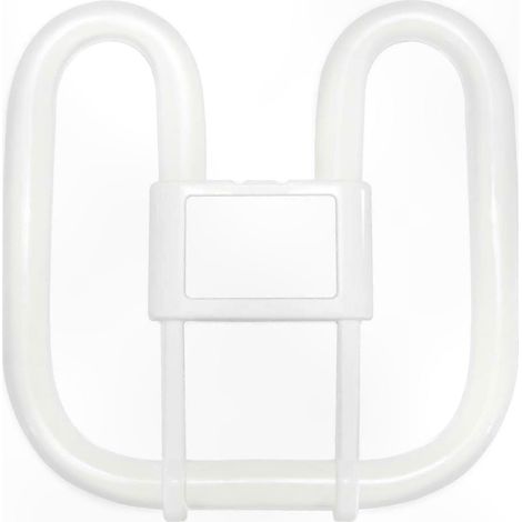 Ampoule fluorescente compacte carrée 2D GR10q 4 broches 28 W 3500 K blanc chaud 2000 lm 220 V CA pour plafond encastré (1/5)