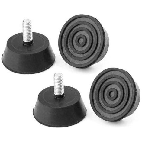 4 Pièces Pieds Réglables de Meubles, Base en Caoutchouc Pieds de Planche à Découper avec vis, Pieds Réglables en Hauteur Diamètre 32 mm, pour Meubles, Electroménagers (1/5)