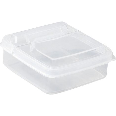 Coffret conservation tranches fromage à rabat pivotant en PP 4x10 cm garde fraîcheur pour réfrigérateur rangement oignon gingembre ail 1 pièce (1/4)