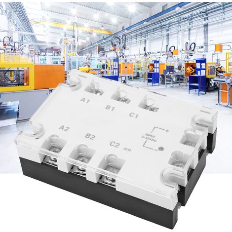 Dreiphasen-Halbleiterrelais: Steuerspannung 3–32 V DC, Lastspannung 24–480 V ACTSR-40DA-H (1/5)