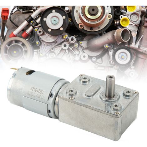 Moteur réducteur à vis sans fin CC 4632-385 DC12V 5RPM (1/5)